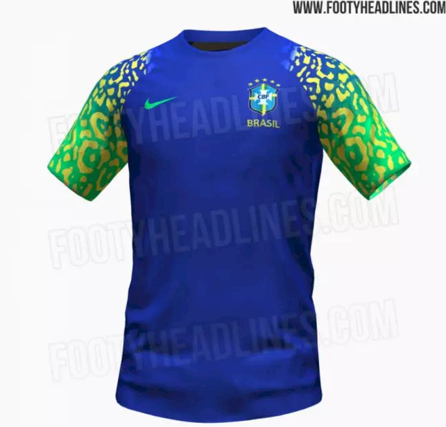 Site vaza suposta 2ª camisa da Seleção Brasileira para a Copa
